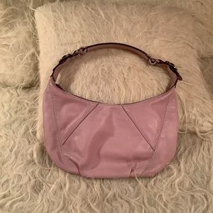 Lavender Leather Tignanello Shoulder Bag